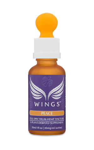 WINGS full-spectrum hemp tincture for anxiety or PTSD