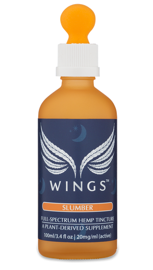 WINGS full-spectrum hemp tincture for deep and restful sleep