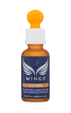 WINGS full-spectrum hemp tincture for deep and restful sleep