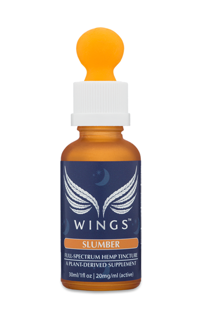 WINGS full-spectrum hemp tincture for deep and restful sleep