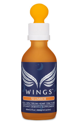 WINGS full-spectrum hemp tincture for deep and restful sleep